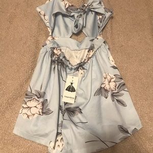 Floral pattern romper